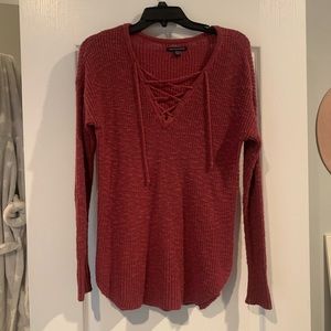 Burgundy Knit Sweater